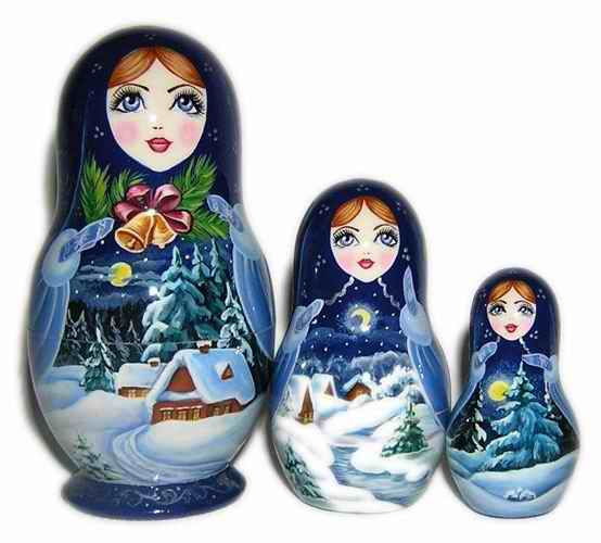 Русские матрёшки и роспись Русские матрёшки и роспись